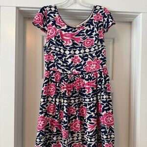 Mauve Blue and Pink Mini Dress